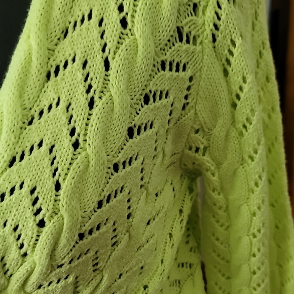 Forever 21 Neon Green Women's Cardigan - Picture 5 of 9